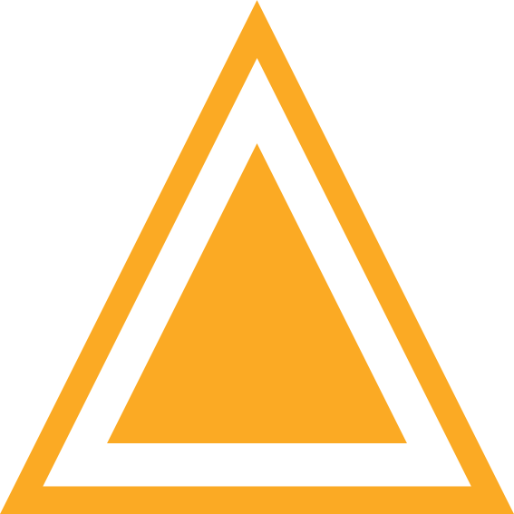 triangle yellow with hole