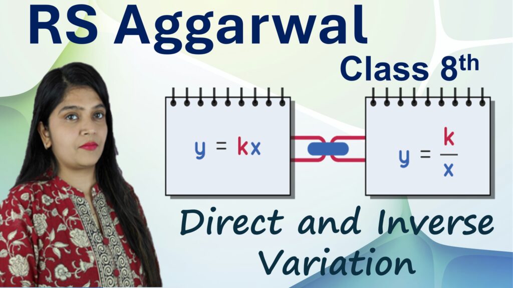 direct and inverse variation class 8 rs aggarwal