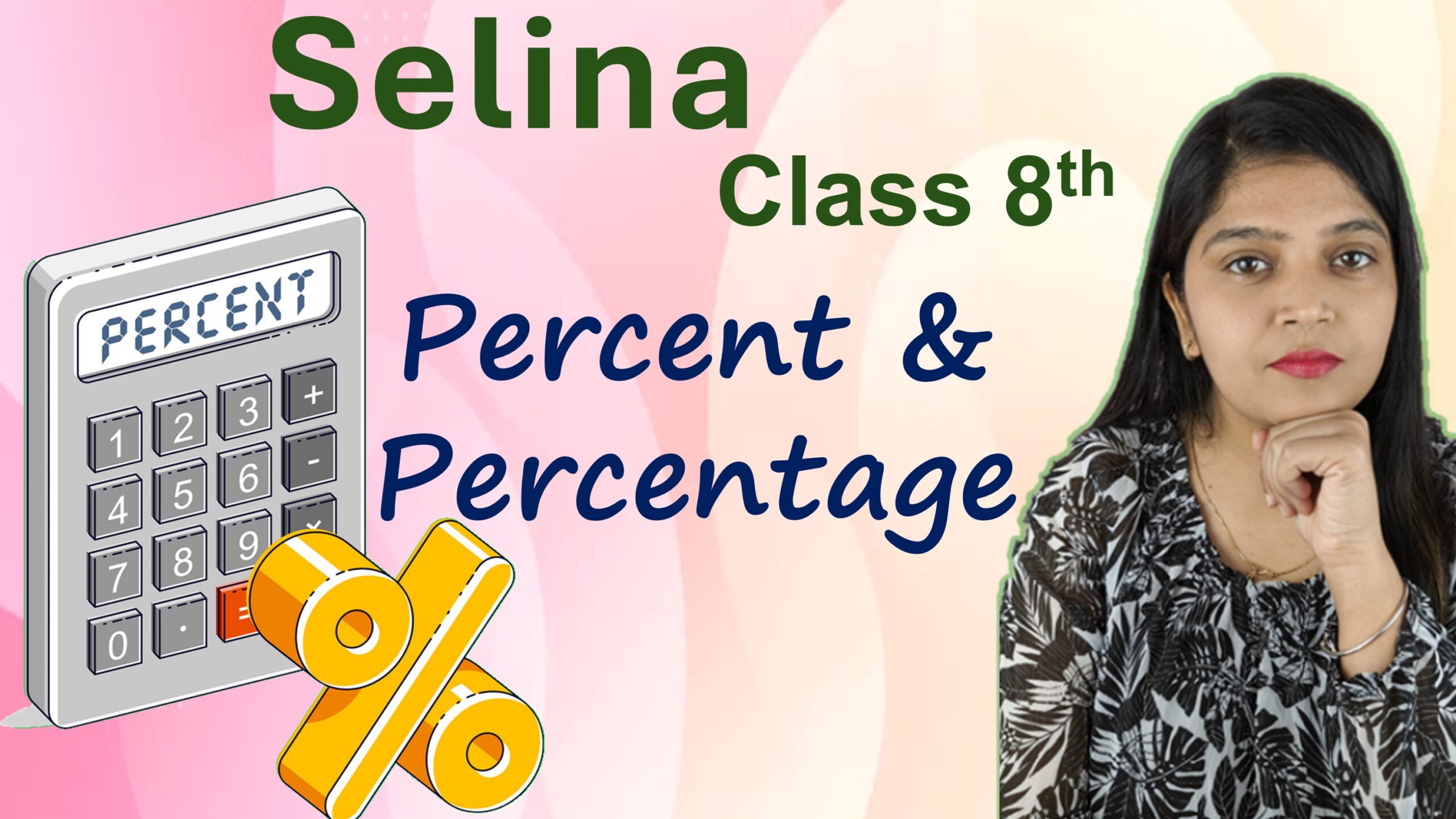 percent and percentage class 8 selina