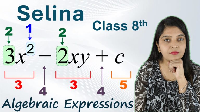 algebraic expressions class 8 selina