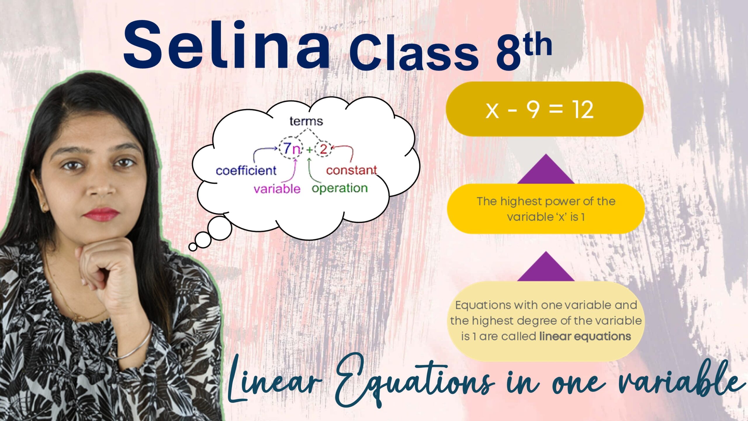 linear equations in one variable class 8 selina