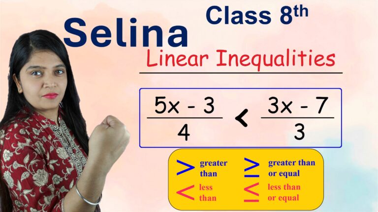 linear inequations class 8 selina