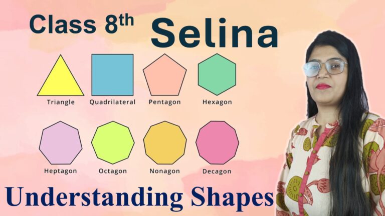 understanding shapes class 8 selina