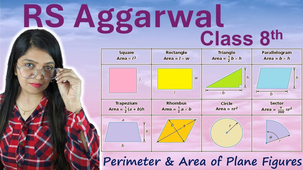 perimeter and area of plane figures class 8 rs aggarwal